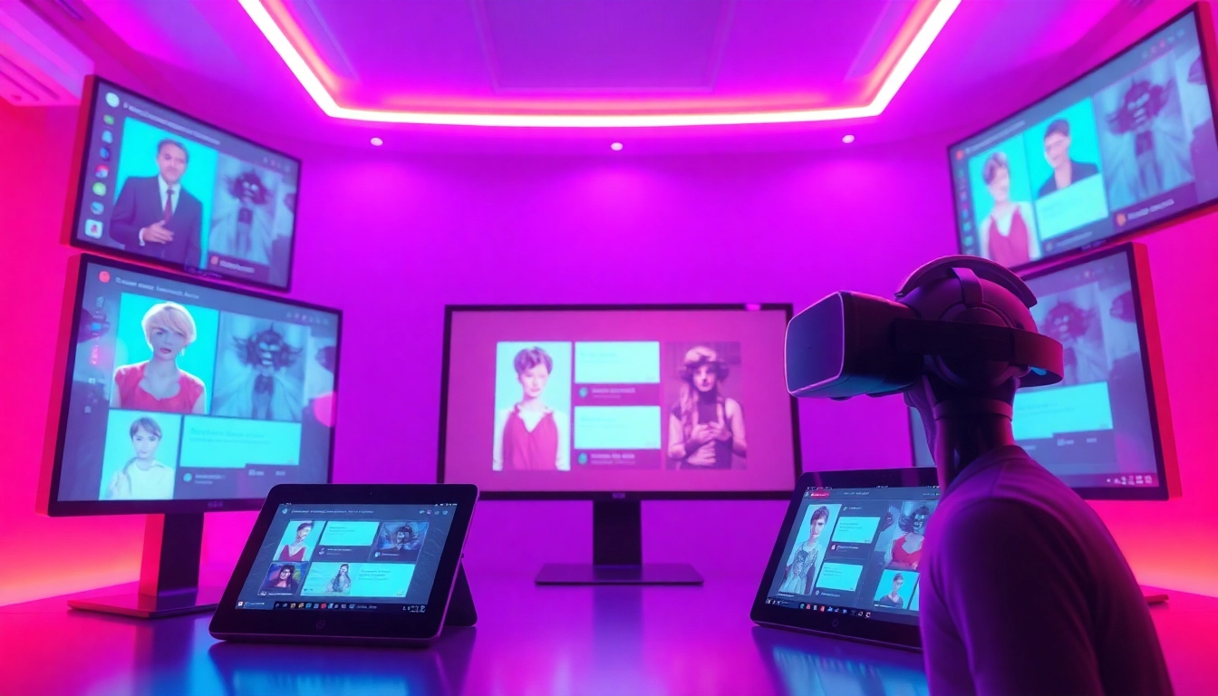 Explore innovative free nsfw ai chatbots in a modern, inviting digital interface.