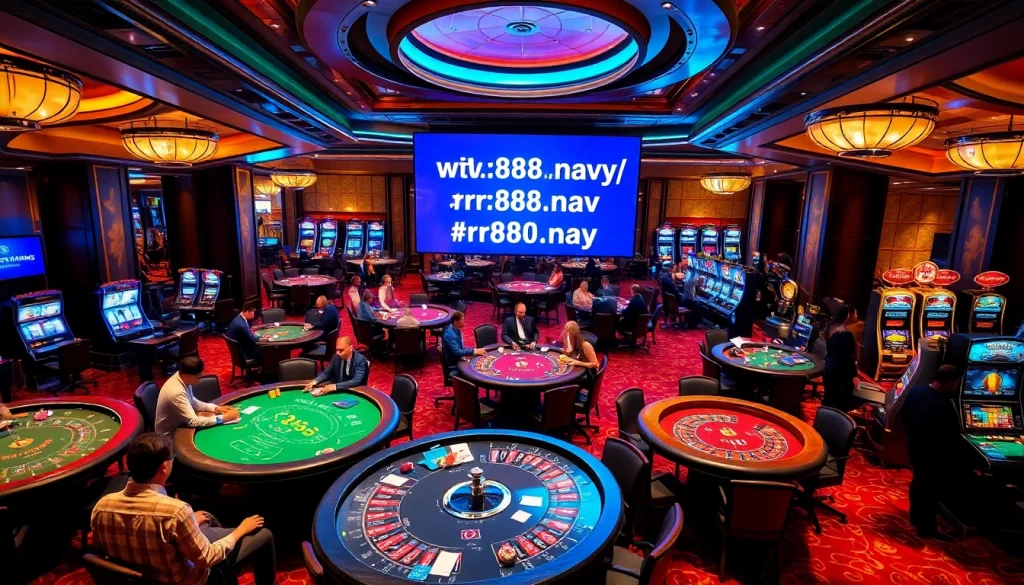 Experience luxury gaming at https://rr88.navy/ with diverse casino tables and vibrant ambience.
