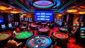 Experience luxury gaming at https://rr88.navy/ with diverse casino tables and vibrant ambience.