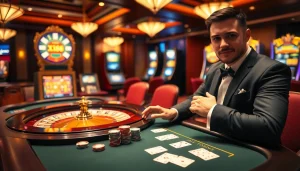 Experience exhilarating gambling action at kjc xx88 with vibrant casino tables and engaging players.