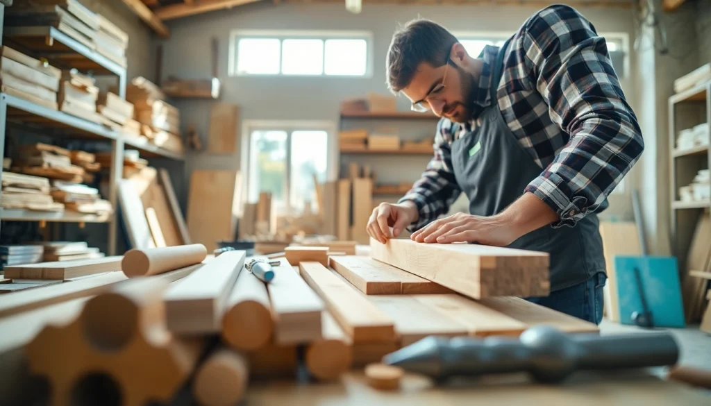 Engaged carpenter in workshop demonstrating skills for Carpentry Apprenticeship Near Me.