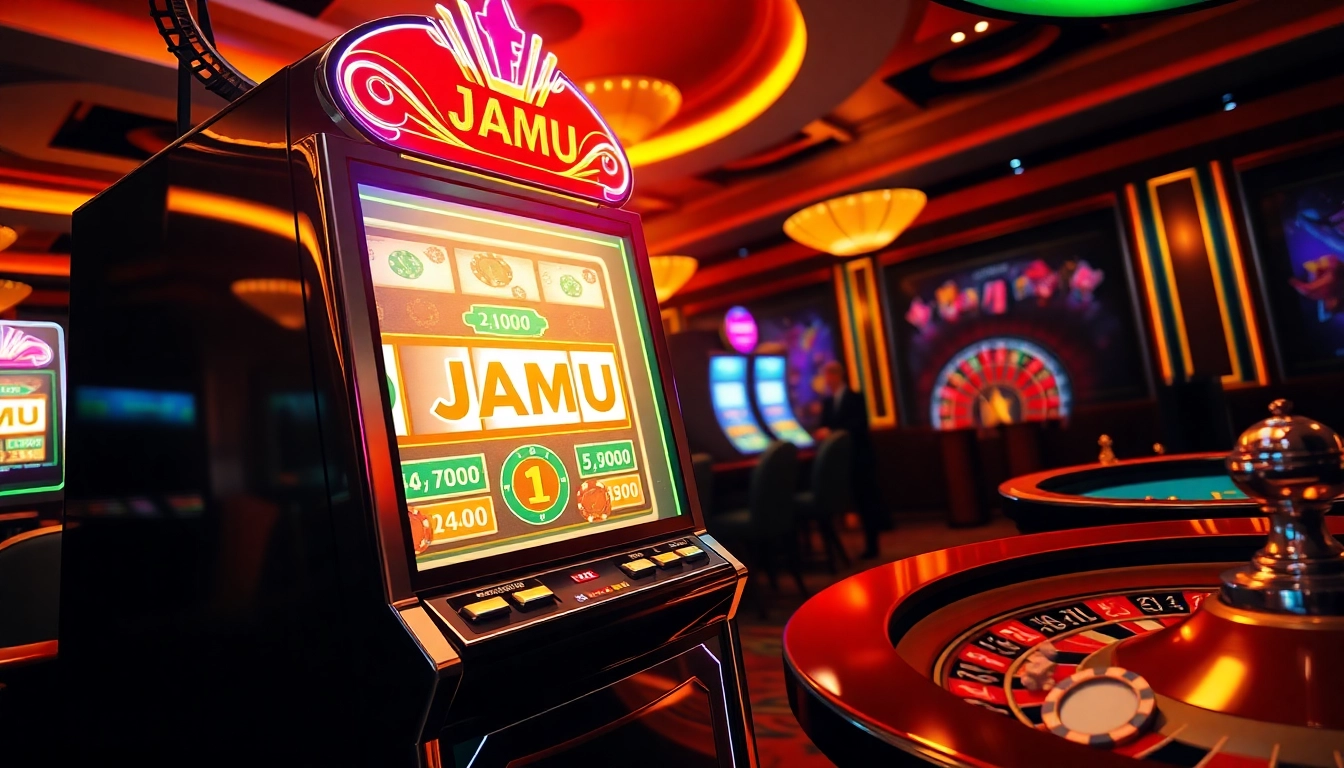 Experience the thrill of JAMUslot alternatif in a luxurious casino setting with dynamic slot machines.