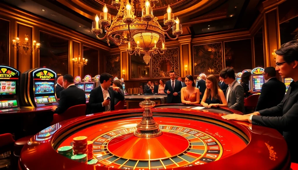 Découvrez l'excitation du casino en ligne France avec un gameplay palpitant à une table de roulette de luxe.