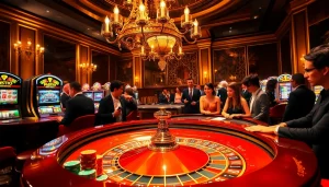 Découvrez l'excitation du casino en ligne France avec un gameplay palpitant à une table de roulette de luxe.
