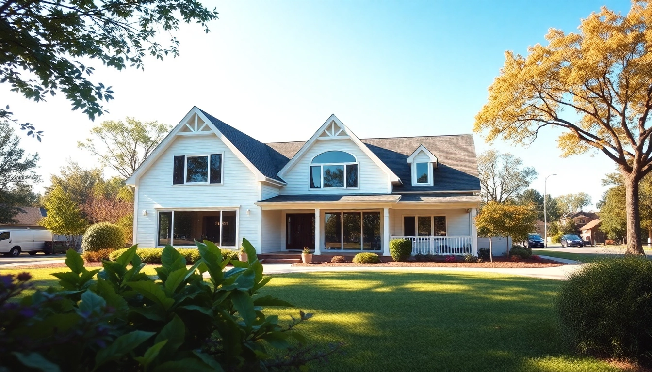 Admire the design of a stunning Cape Style Home In-Law Addition with a welcoming garden.